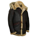 Aviator-Style Leather-Look Jacket