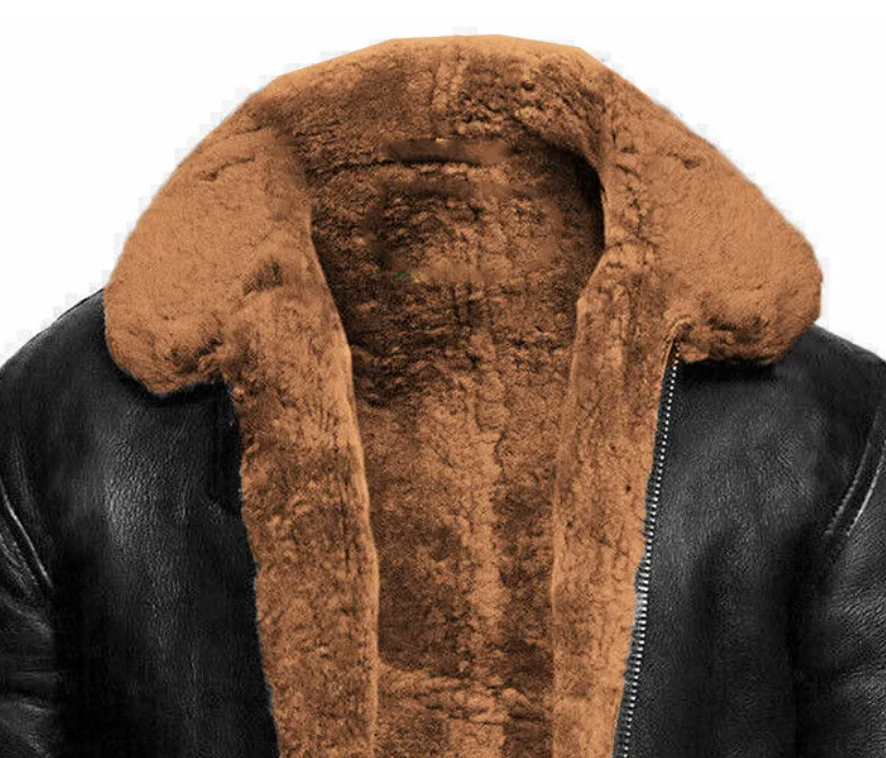 Hooded Shearling-Lined Jacket