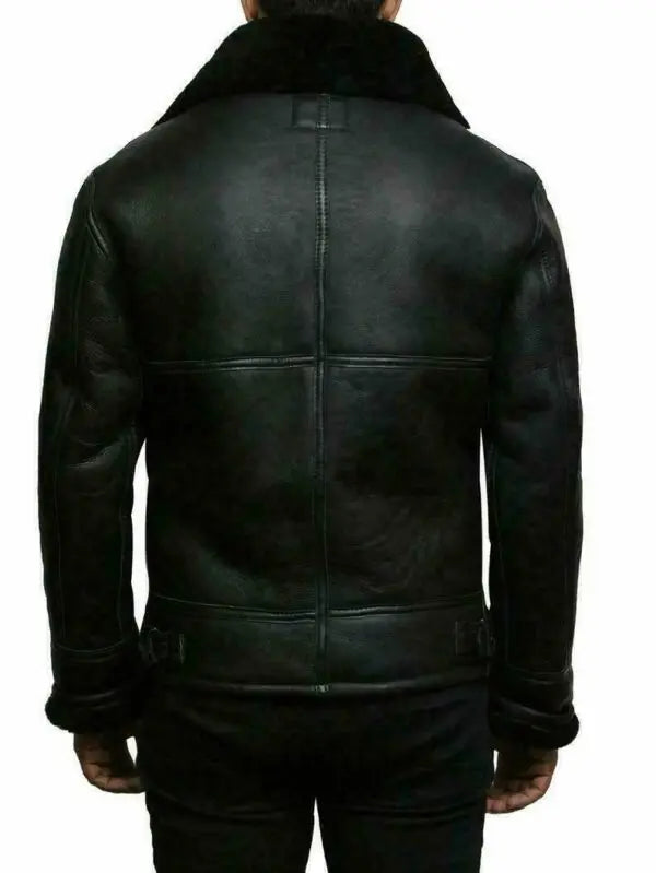 Hooded Shearling-Lined Jacket