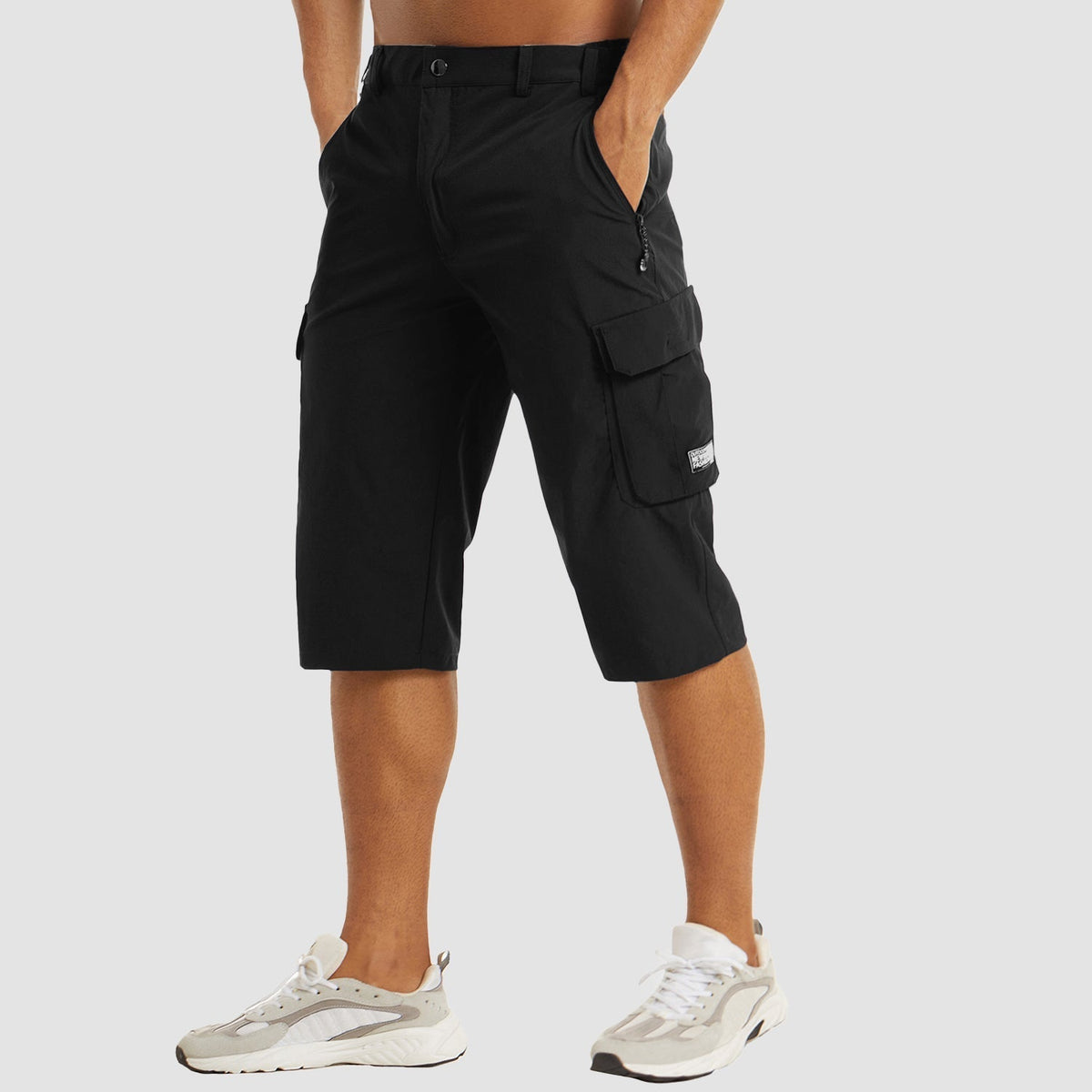 Men's Cargo Shorts with Flap Pockets