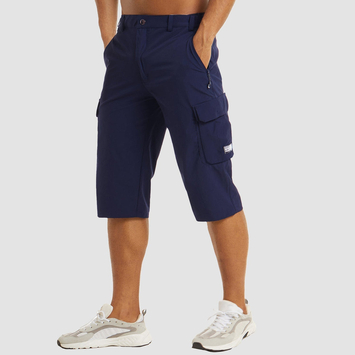 Men's Cargo Shorts with Flap Pockets
