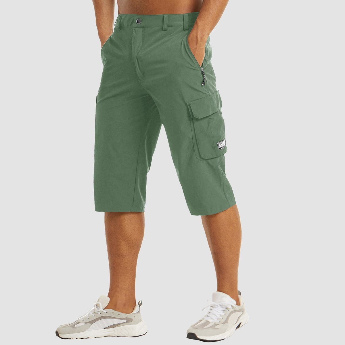 Men's Cargo Shorts with Flap Pockets