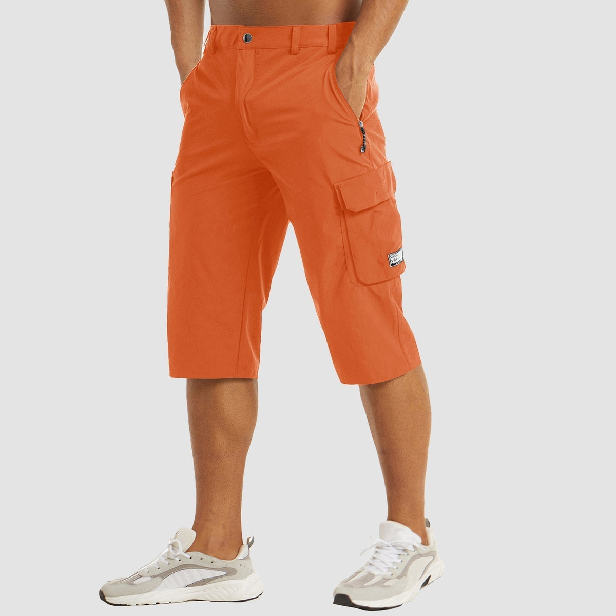 Men's Cargo Shorts with Flap Pockets