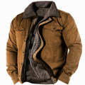 Men's Fleece-Lined Collar Jacket