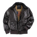 Men's Fur-Lined Collar Jacket with Flap Pockets
