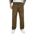 Men's Pleated Trousers with Wide-Leg Cut