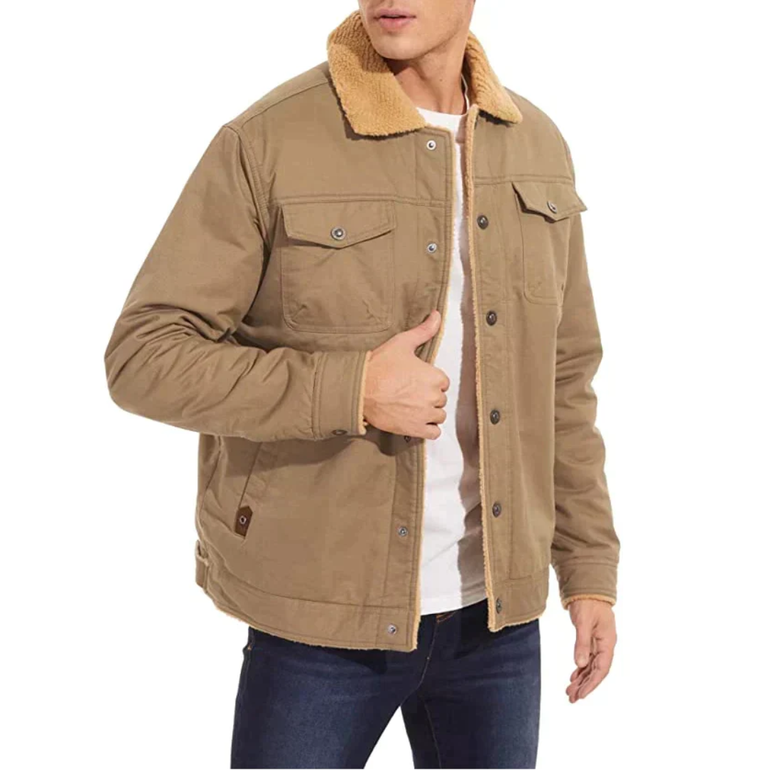 Men's Sherpa-Lined Utility Jacket
