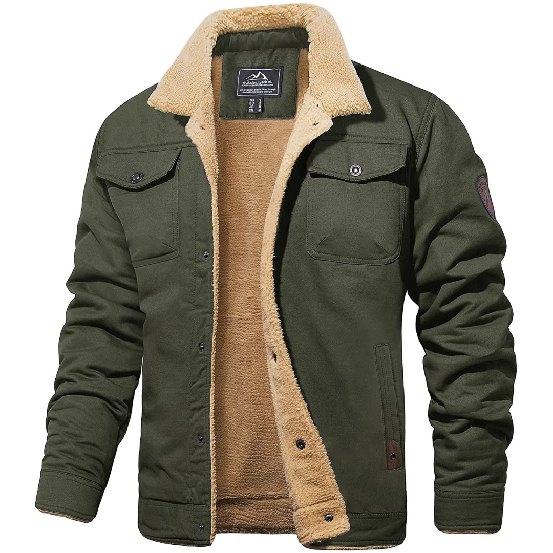 Men's Sherpa-Lined Utility Jacket
