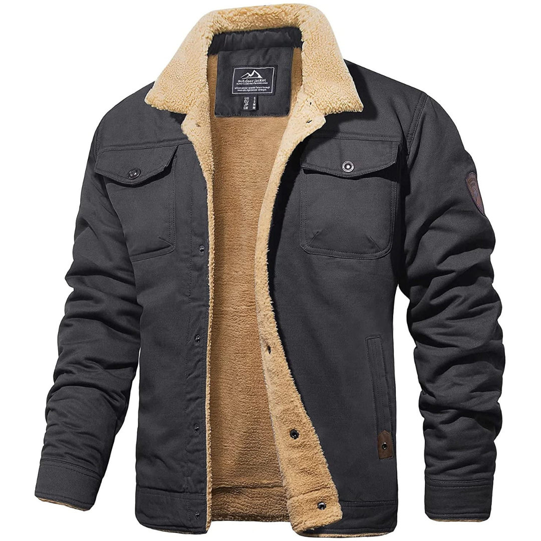 Men's Sherpa-Lined Utility Jacket