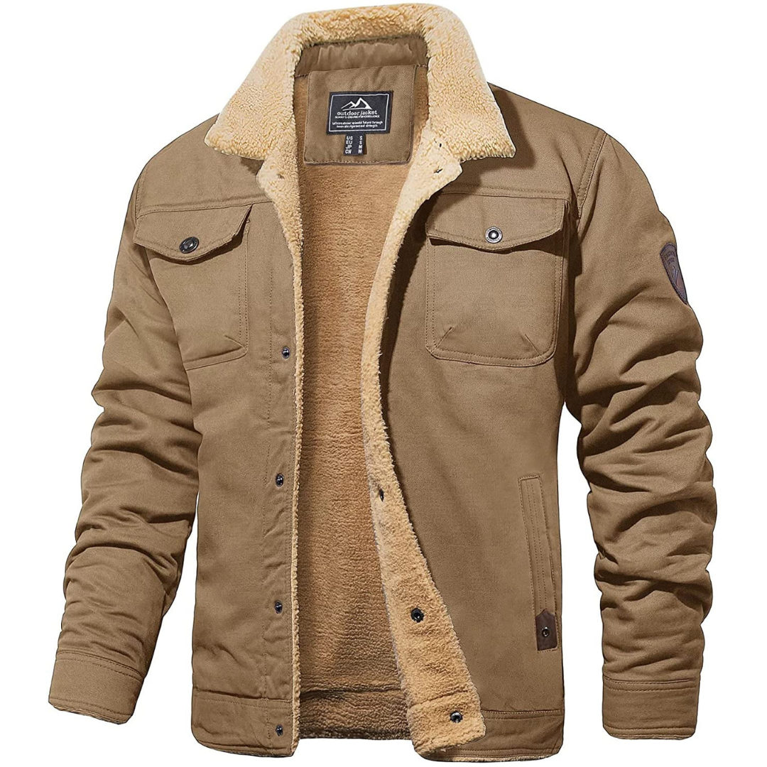 Men's Sherpa-Lined Utility Jacket
