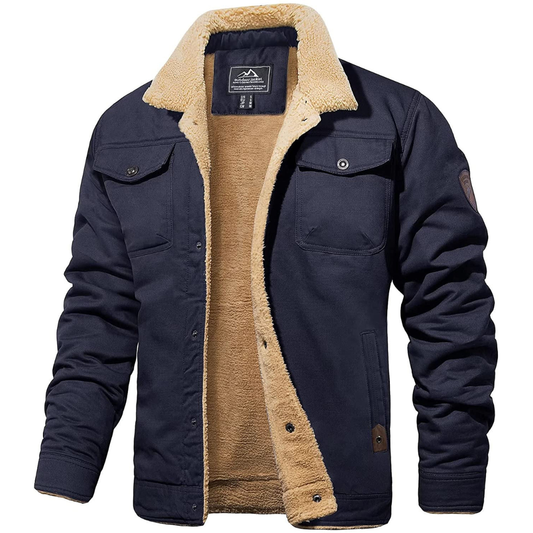 Men's Sherpa-Lined Utility Jacket