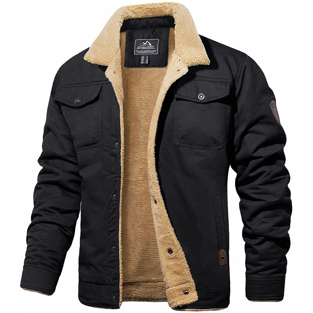 Men's Sherpa-Lined Utility Jacket