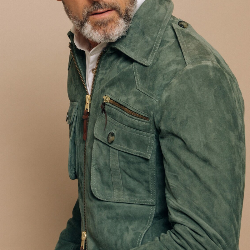 Men's Utility-Style Zip-Front Jacket