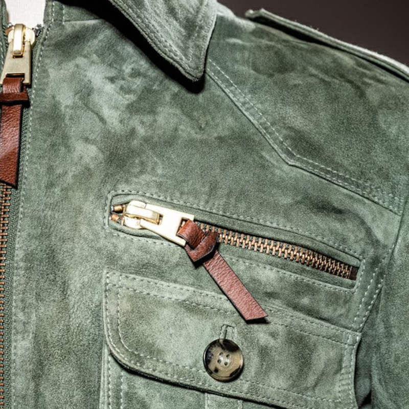 Men's Utility-Style Zip-Front Jacket
