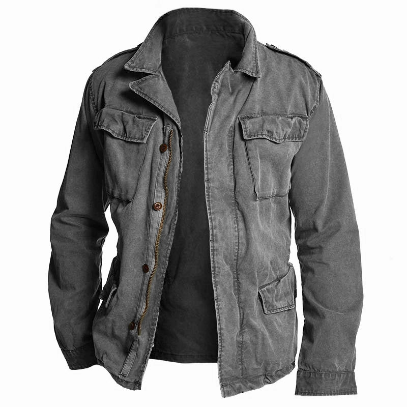 Men's Vintage Multi-Pocket Field Jacket