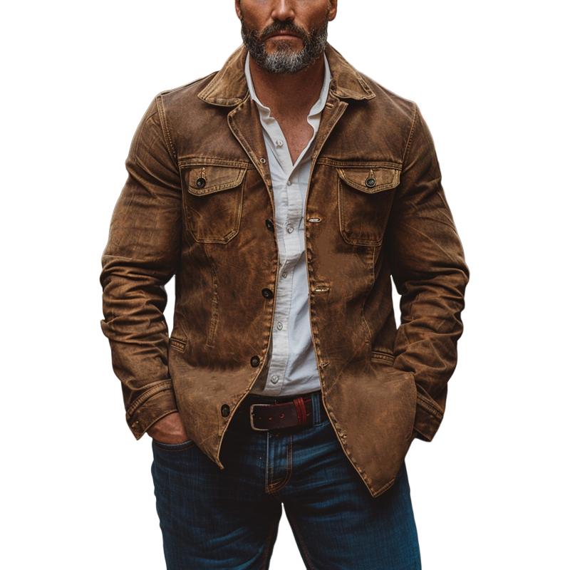 Men's Vintage Multi-Pocket Jacket